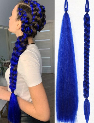 
						Extensie de par SHEIN, albastru