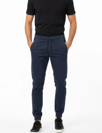 Pantaloni Pull&Bear, bleumarin