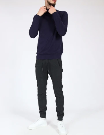 Pantaloni Pull&Bear, negru Negru