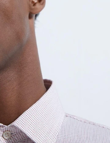 Camasa Zara, alb/rosu Alb