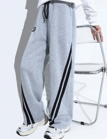 Pantaloni Shein Kids, gri