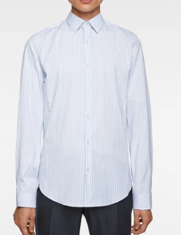 Camasa Zara, albastru/alb Albastru