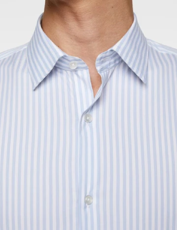 Camasa Zara, albastru/alb Albastru