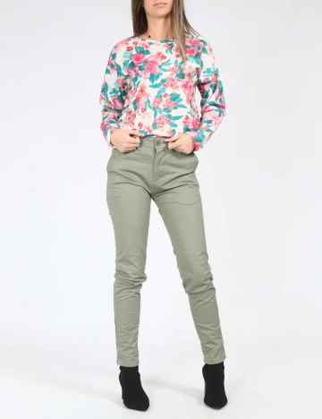 Pantaloni Pull&Bear, verde Verde