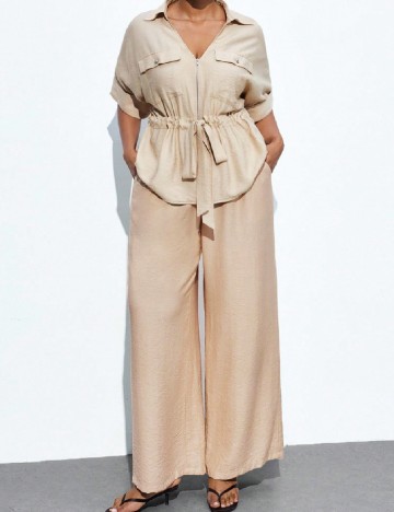 
						Pantaloni SHEIN CURVE, crem