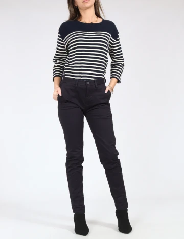 Pantaloni Pull&Bear, bleumarin Albastru