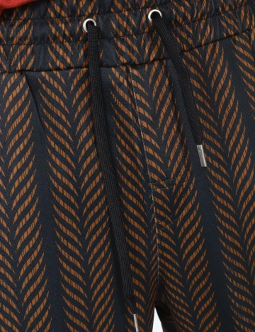 Pantaloni Zara, negru/maro