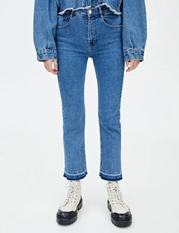 Blugi Pull&Bear, albastru Albastru