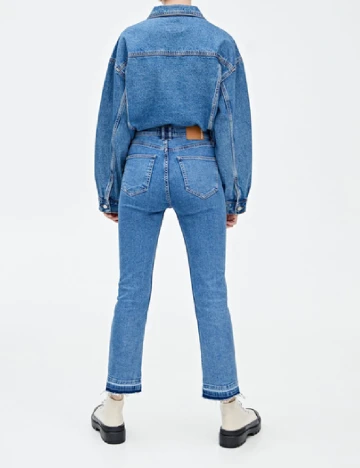 Blugi Pull&Bear, albastru Albastru