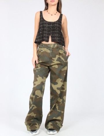 Pantaloni Zara, army
