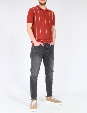 
						Blugi Zara, gri inchis