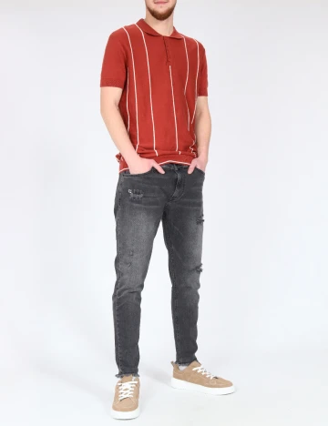 Blugi Zara, gri inchis