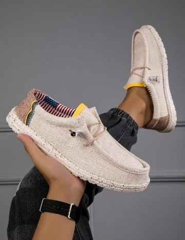 
						Mocasini SHEIN, crem