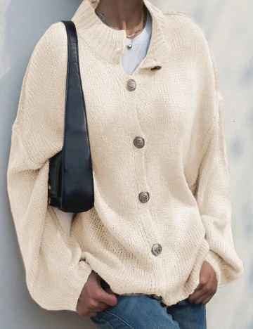 Cardigan Oversize SHEIN, bej