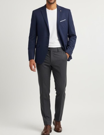 
						Sacou Zara, bleumarin