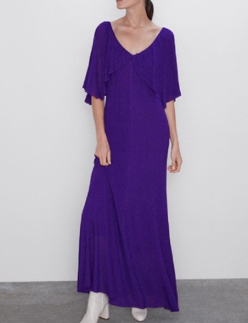 
						Rochie lunga Zara, mov