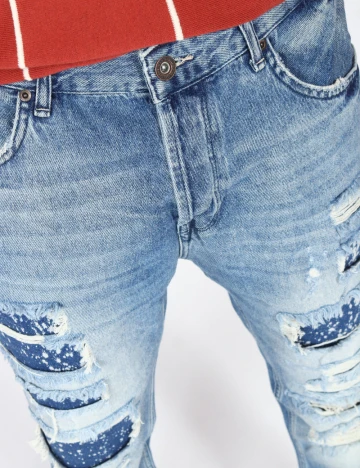 Blugi Zara, albastru Albastru