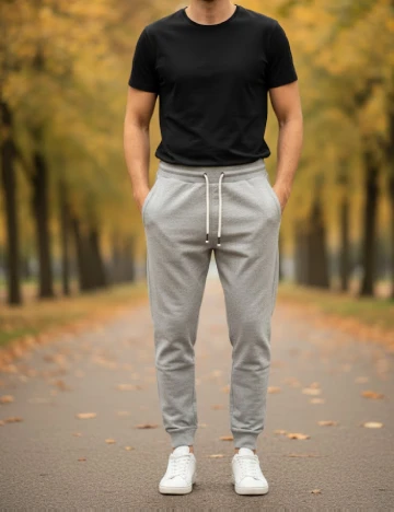 Pantaloni Pull&Bear, gri