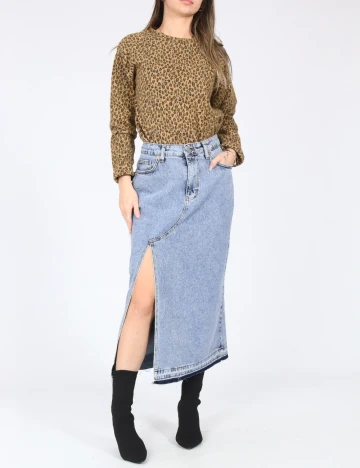 Fusta SHEIN, albastru Albastru