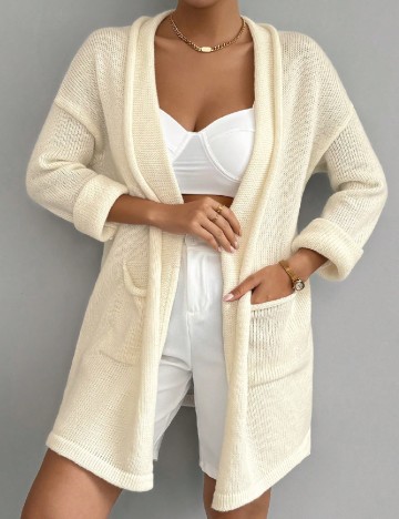 
						Cardigan SHEIN, ecru