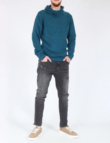 Pulover Pull&Bear, albastru