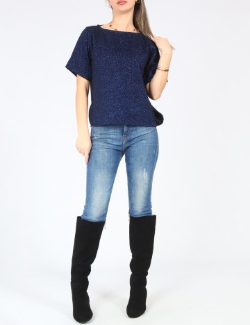 Bluza Oversize Zara, albastru