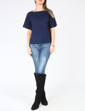 Bluza Oversize Zara, albastru