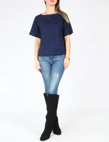 Bluza Oversize Zara, albastru