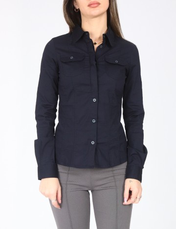 
						Camasa Zara, bleumarin