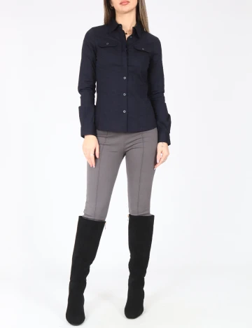 Camasa Zara, bleumarin Albastru