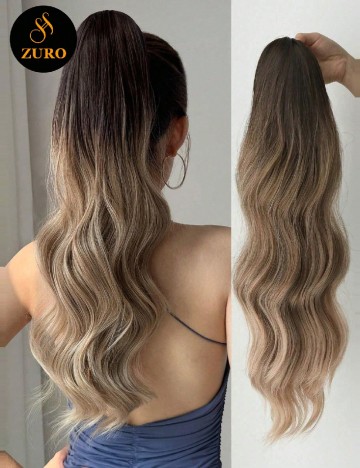 
						Extensie de par SHEIN, maro