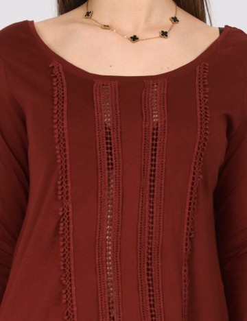 Bluza Bershka, caramiziu