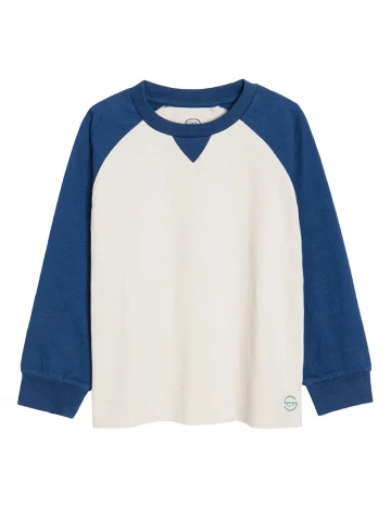 Bluza Cool Club, crem/albastru