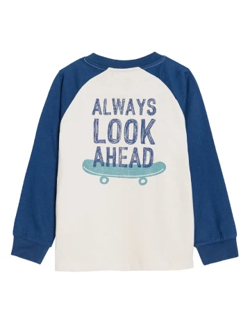 Bluza Cool Club, crem/albastru