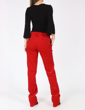 Pantaloni Zara, rosu