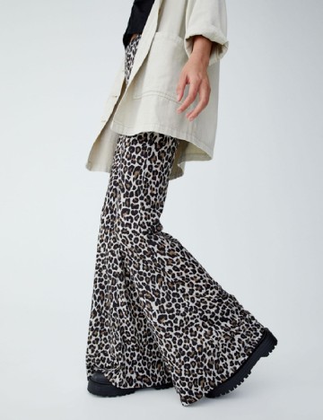 Pantaloni Pull&Bear, animal print