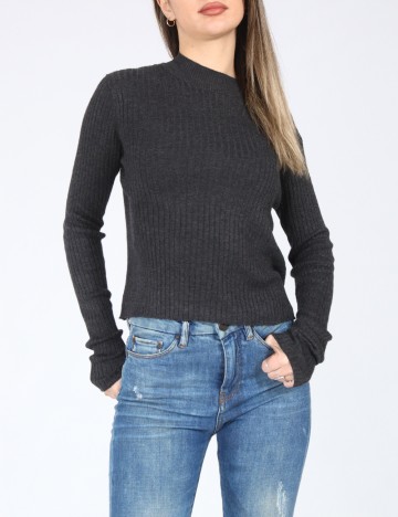 
						Bluza Bershka, gri inchis