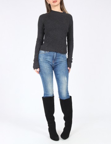 Bluza Bershka, gri inchis