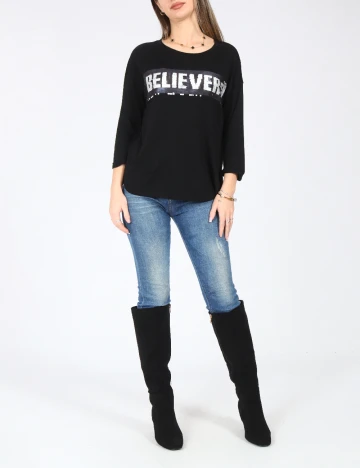 Bluza Bershka, negru