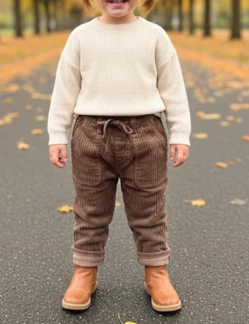 Pantaloni Zara, maro