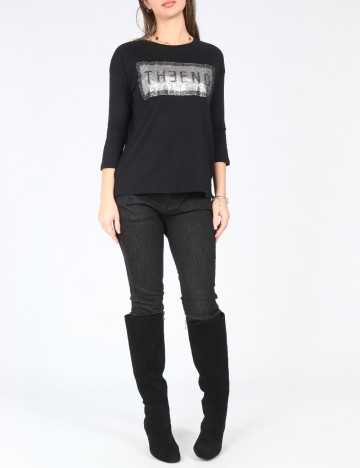 Bluza Bershka, negru