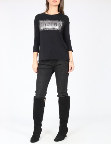 Bluza Bershka, negru