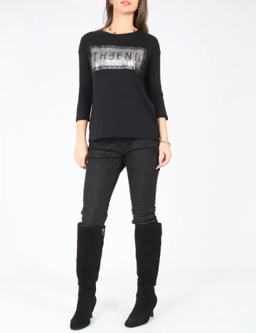 Bluza Bershka, negru