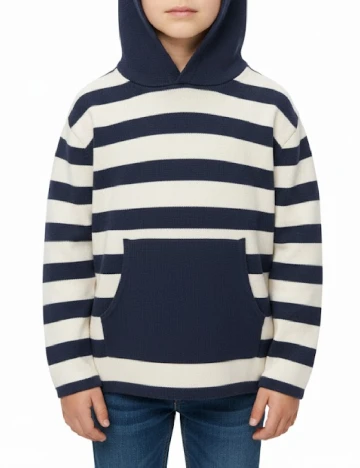 Hanorac Zara, alb/albastru