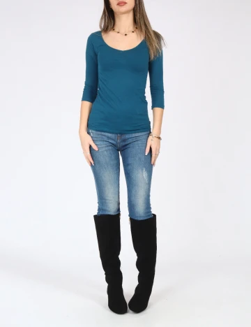 Bluza Bershka, albastru