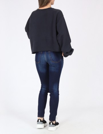 Bluza Oversize Pull&Bear, albastru