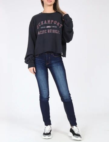 Bluza Oversize Pull&Bear, albastru Albastru