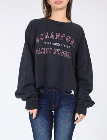 Bluza Oversize Pull&Bear, albastru