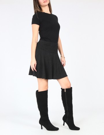 Fusta Zara, gri inchis