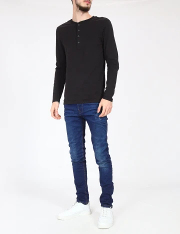 Blugi Pull&Bear, albastru Albastru